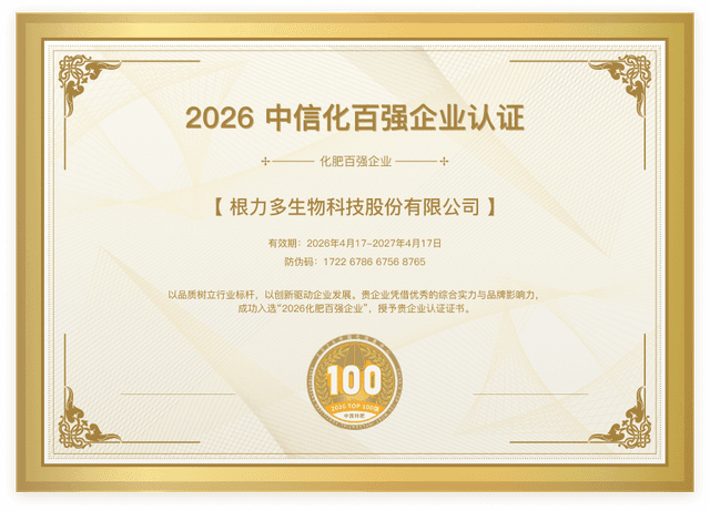 百强证书